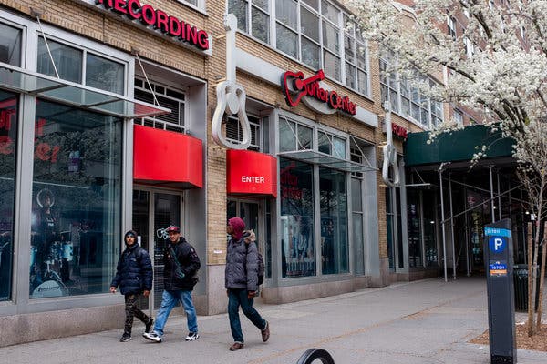Guitar Center has closed about 75 percent of its stores.