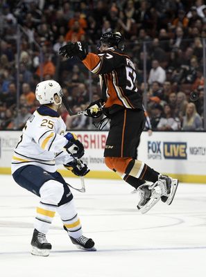 Andersen's 1st shutout of season leads Ducks over Sabres 1-0